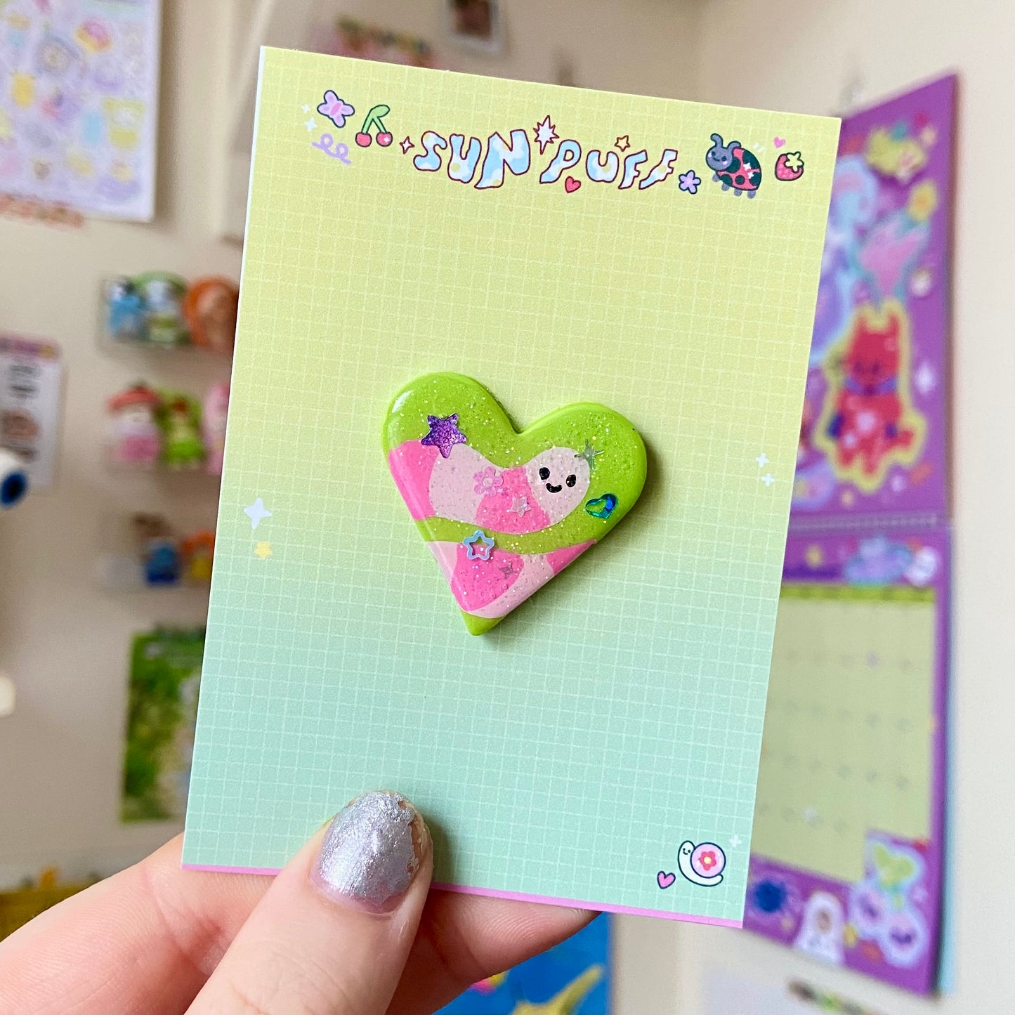 Worm Heart Magnet