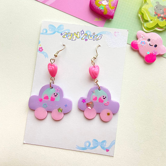 Worm Car Earrings