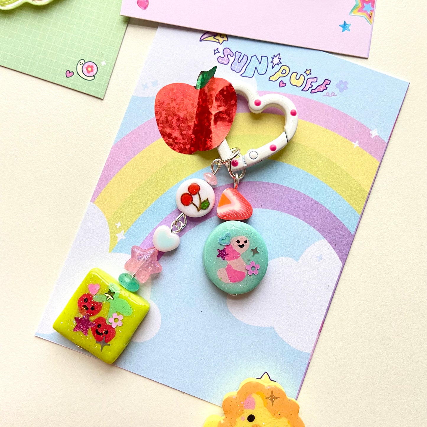 White Charm Carabiner