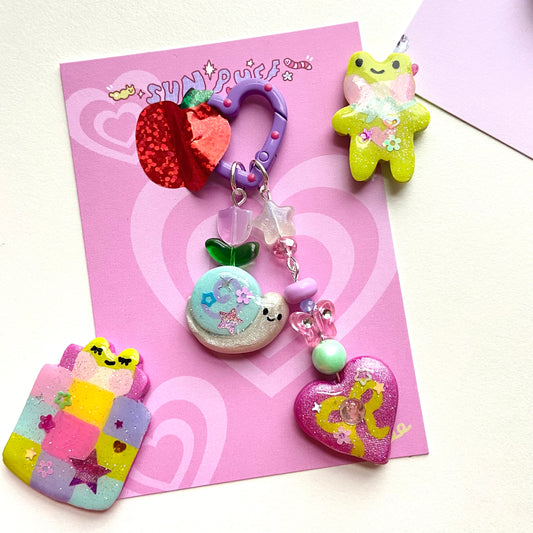 Purple Charm Carabiner