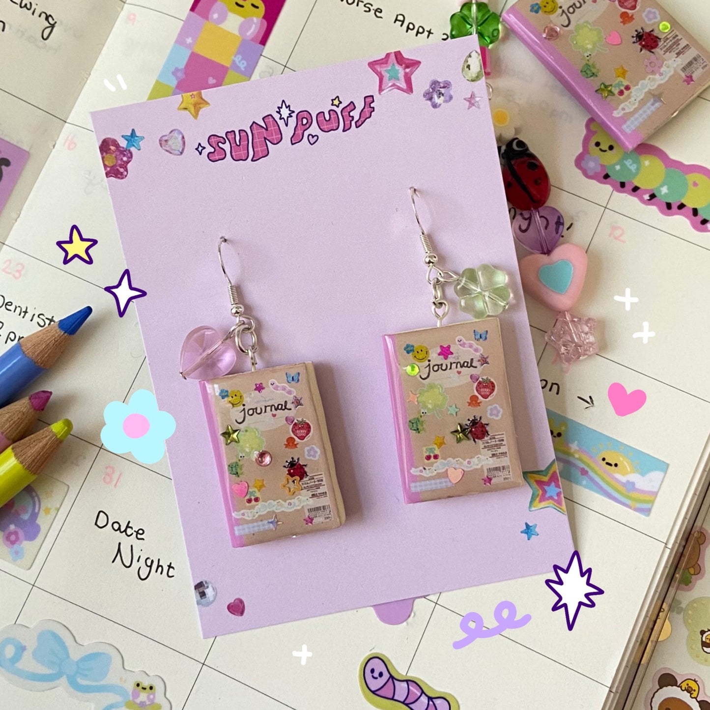 Journal Charm Necklaces