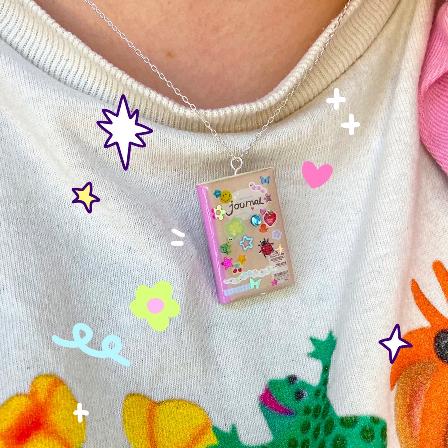 Journal Charm Necklaces