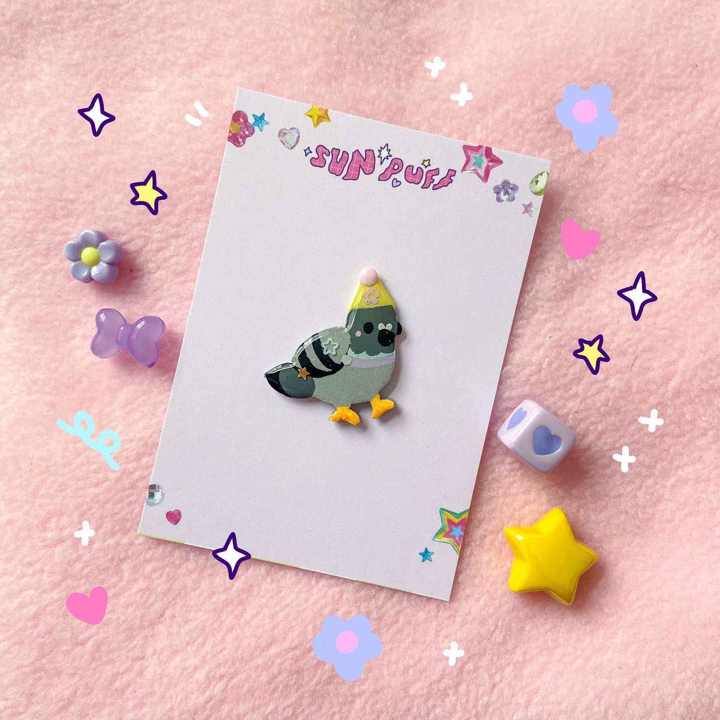 Party Pigeon Pin