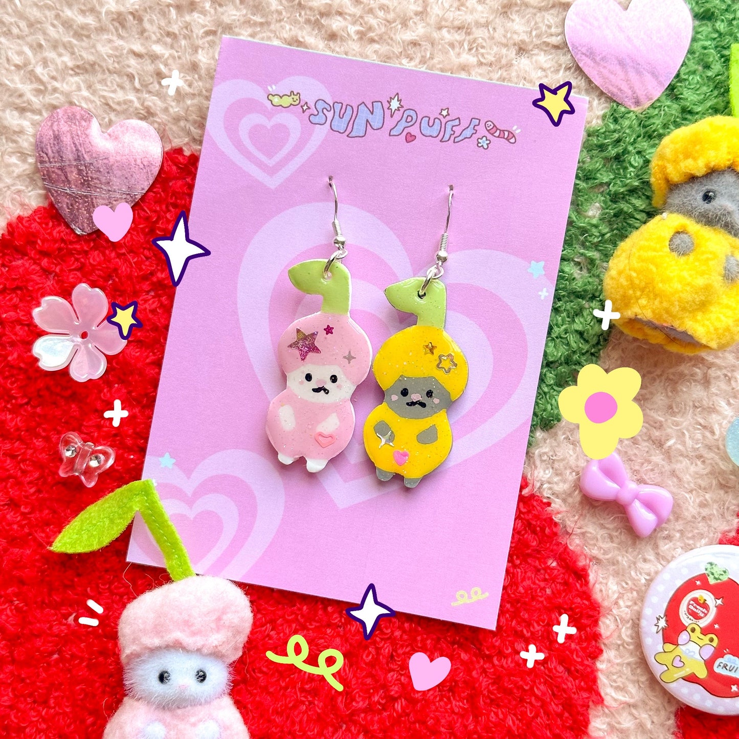 Cherry Kitty Earrings