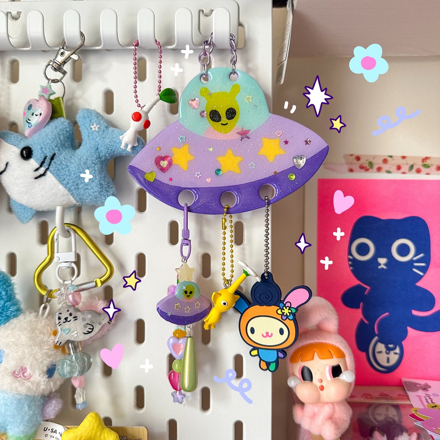 UFO Trinket Wall Hanging