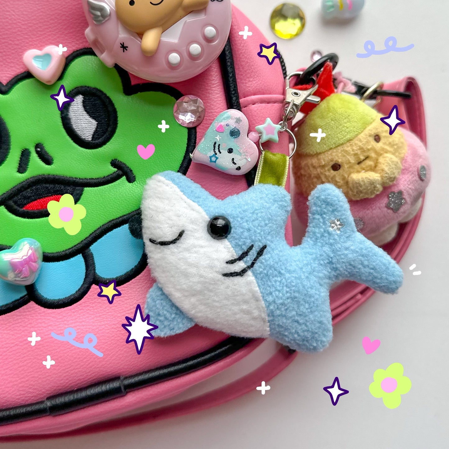 Shark Plushie Keychain