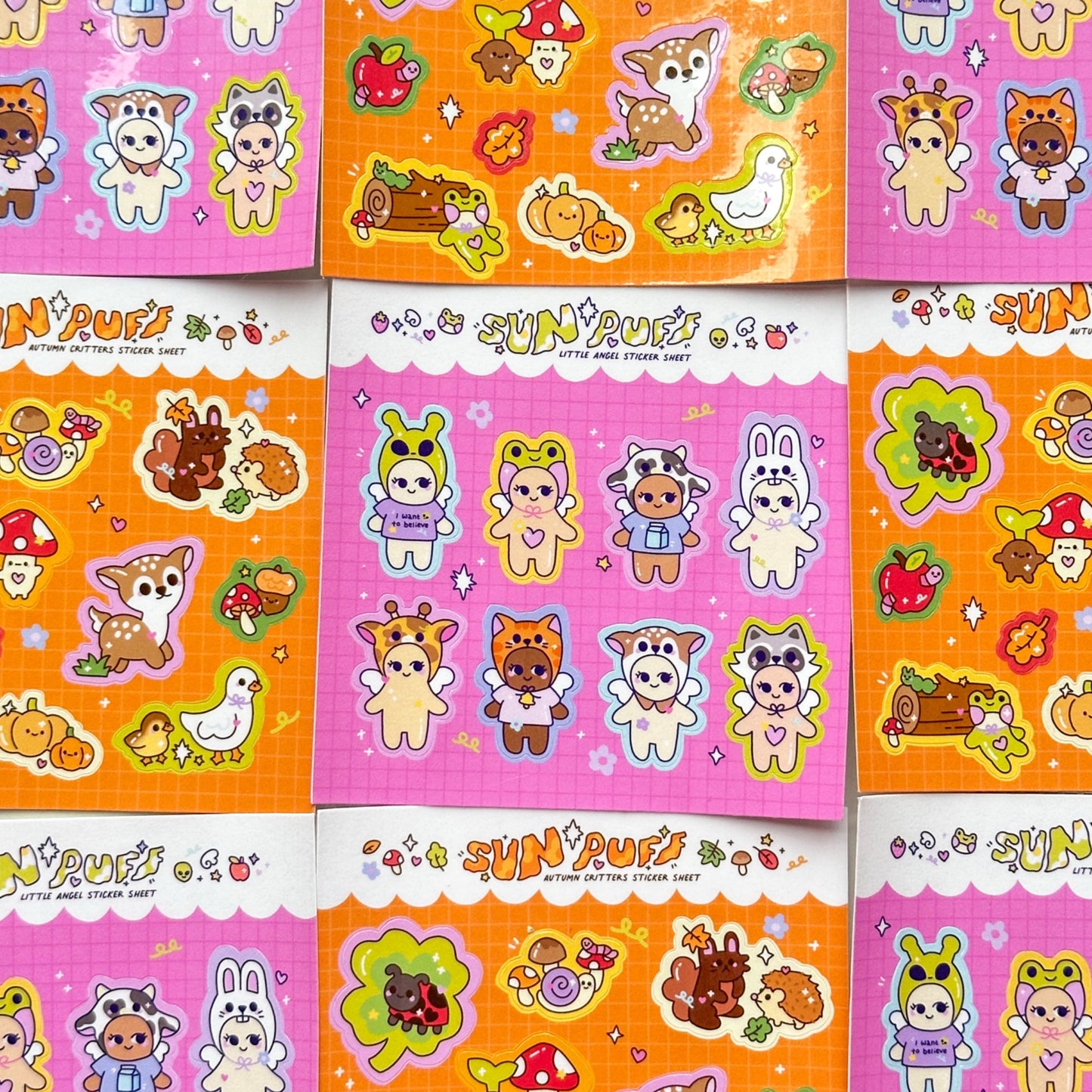 Autumn Critters Mini Sticker Sheet