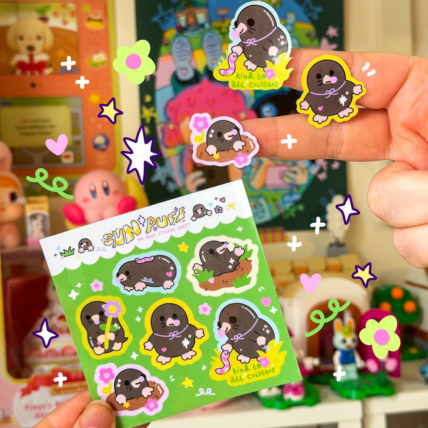 Mister Mole Mini Sticker Sheet