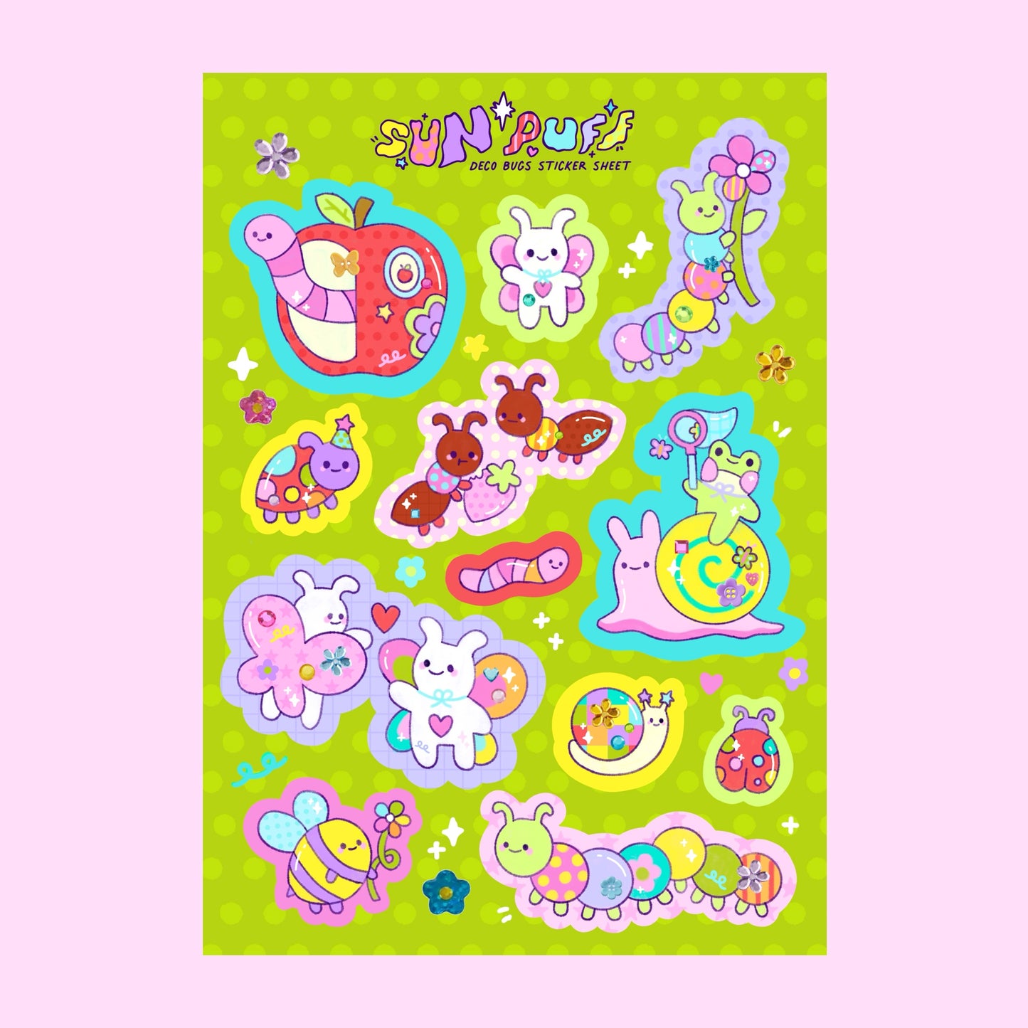 Deco Bugs Sticker Sheet