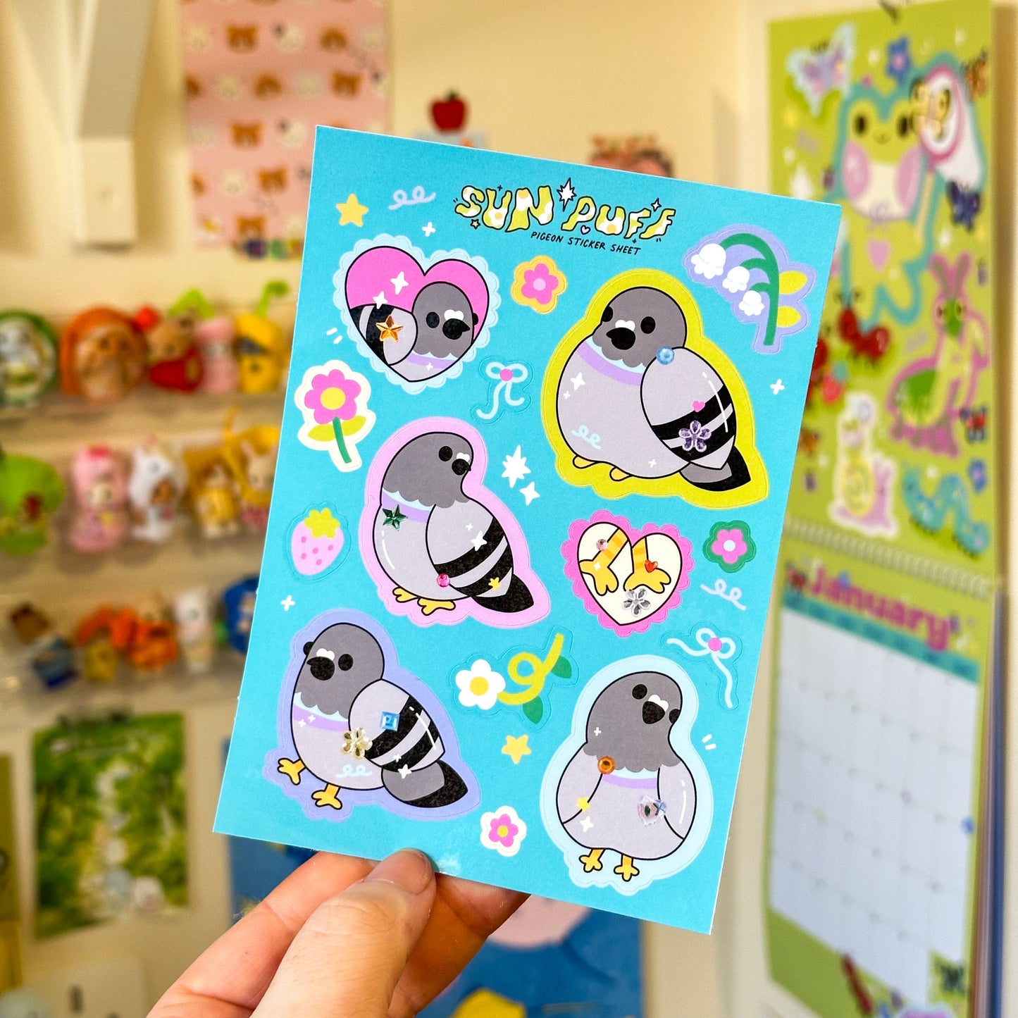 Pigeon Sticker Sheet