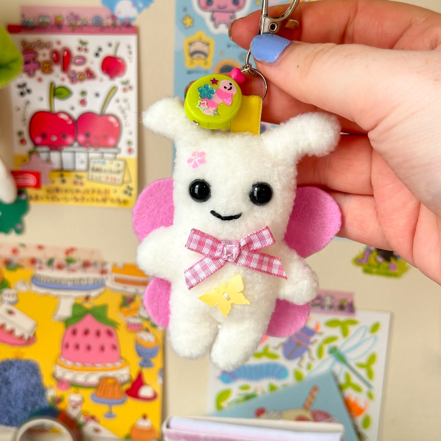 Mini Lovebug Keychain Plushie