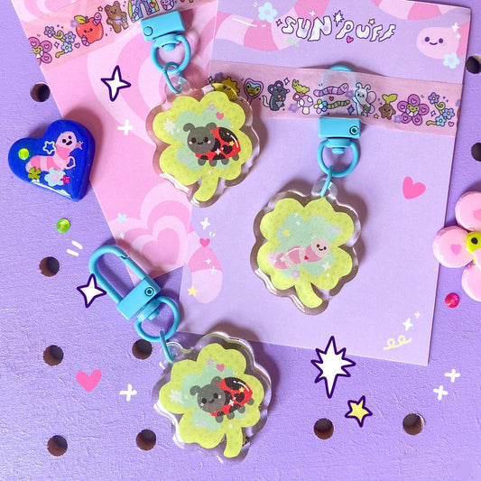 Mini Clover Acrylic Keychain