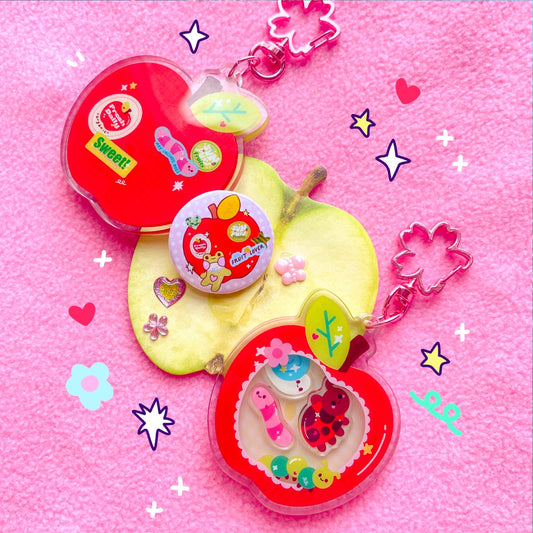 Apple Shaker Keychain