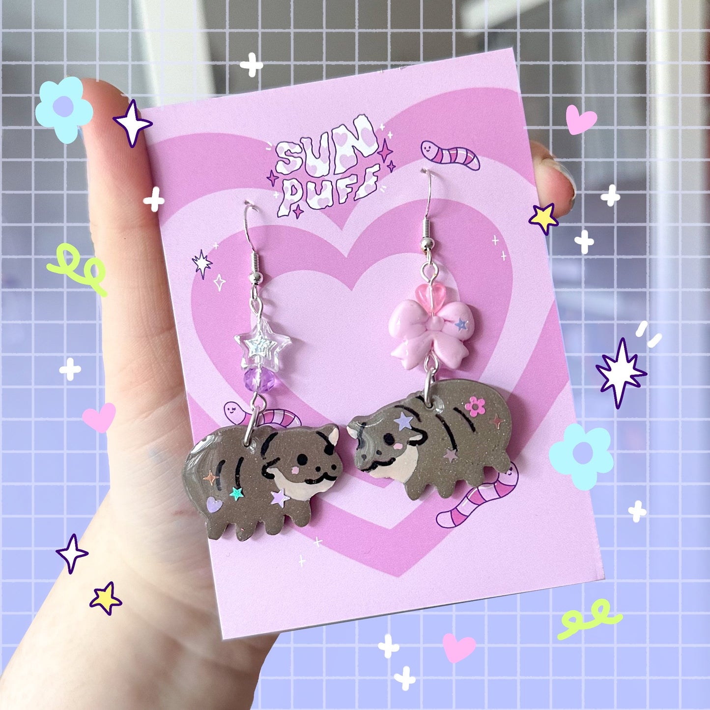 Pygmy Hippo Earrings