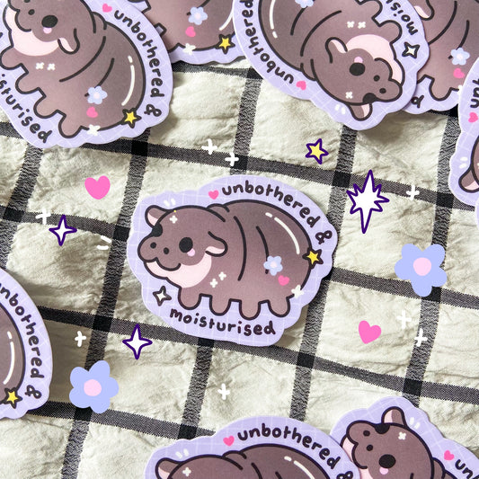 Pygmy Hippo Mini Sticker