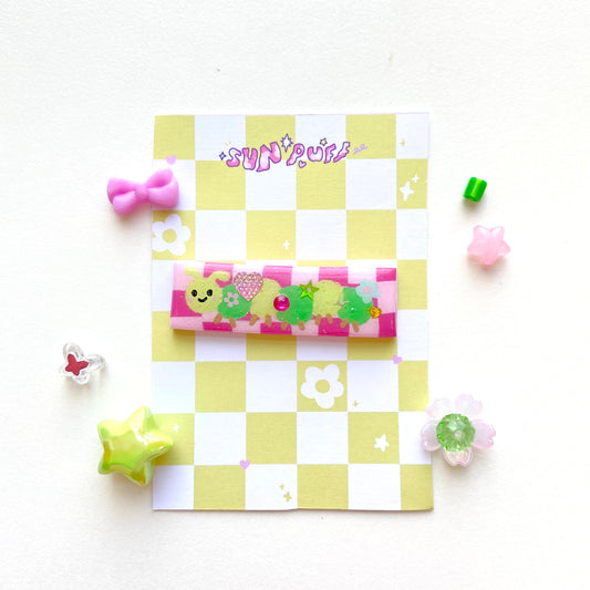 Caterpillar Check Hairclip