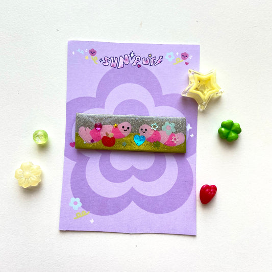 Double Wormie Hairclip