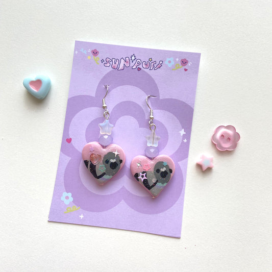 Pink Pigeon Earrings