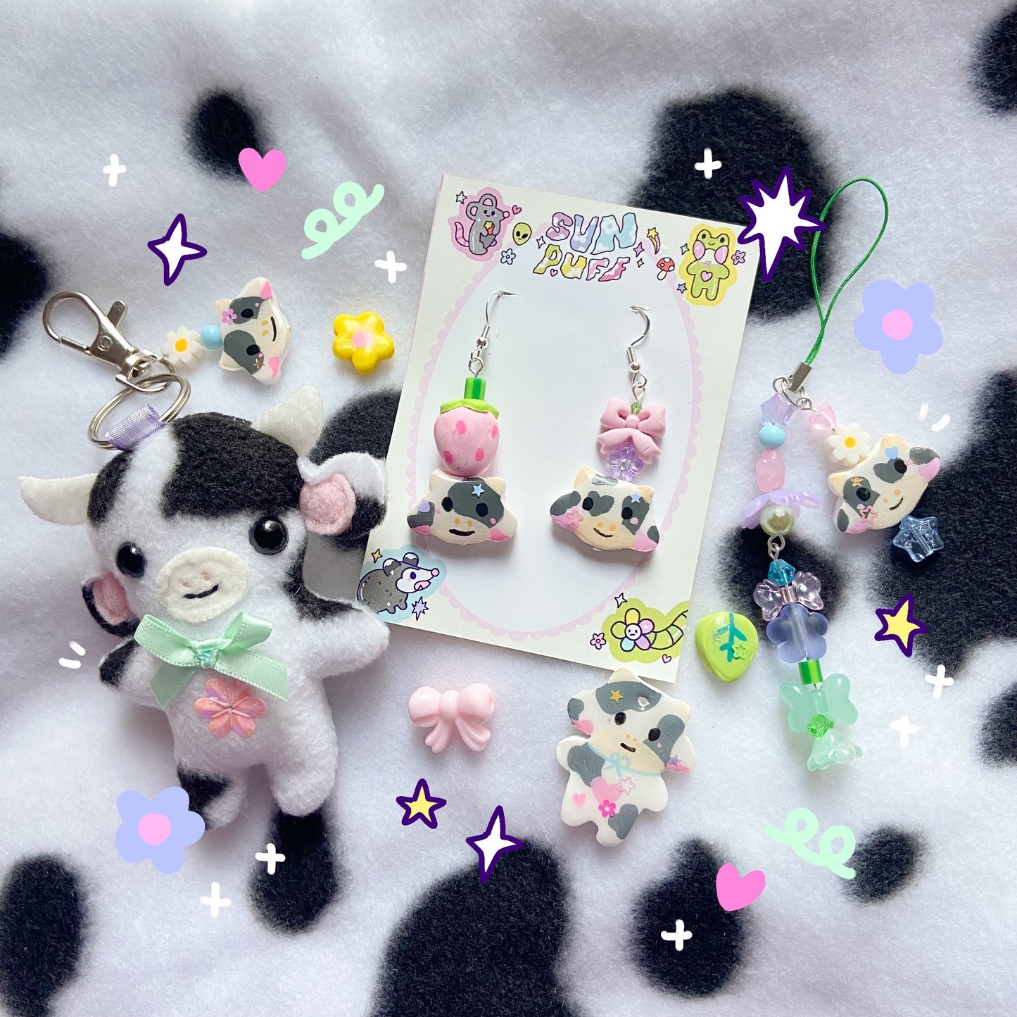 Cow Phone Charm