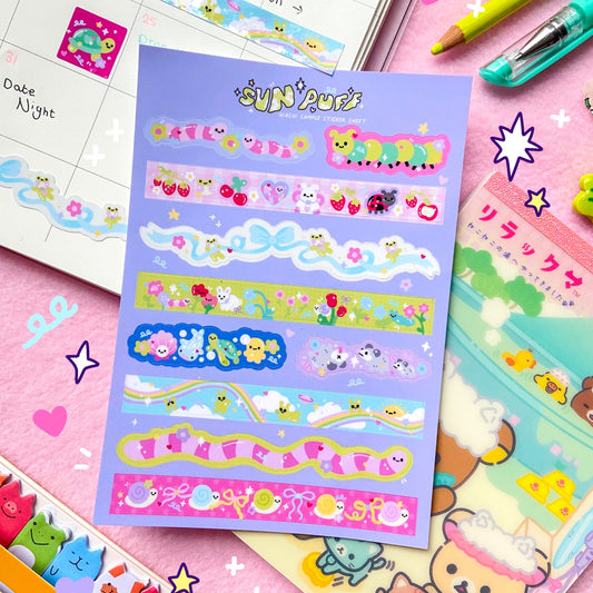 Washi Sample Sticker Sheet