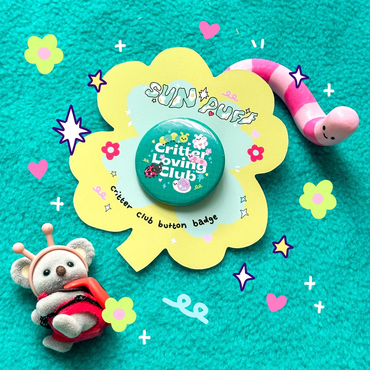 Critter Loving Club Button Badge