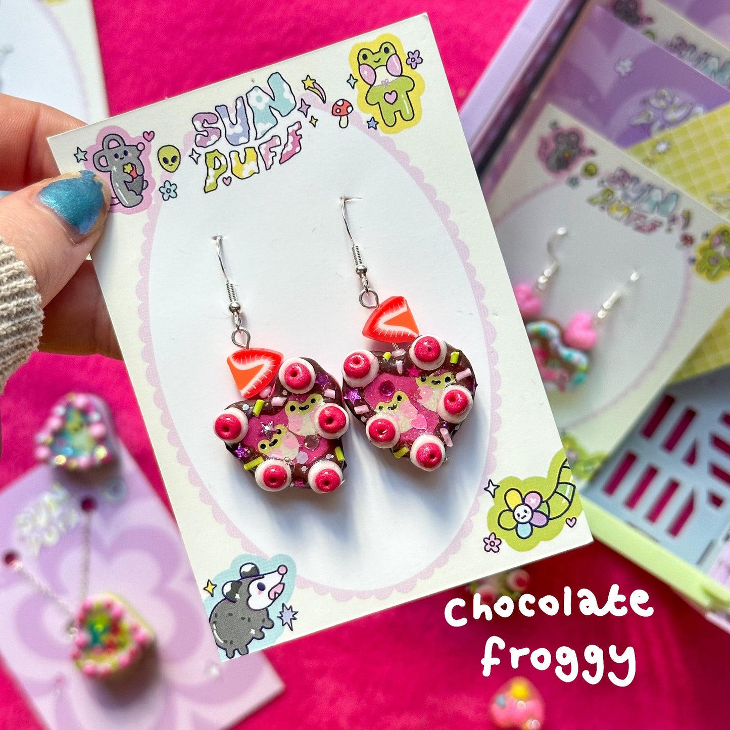 Frosted Cake Earrings