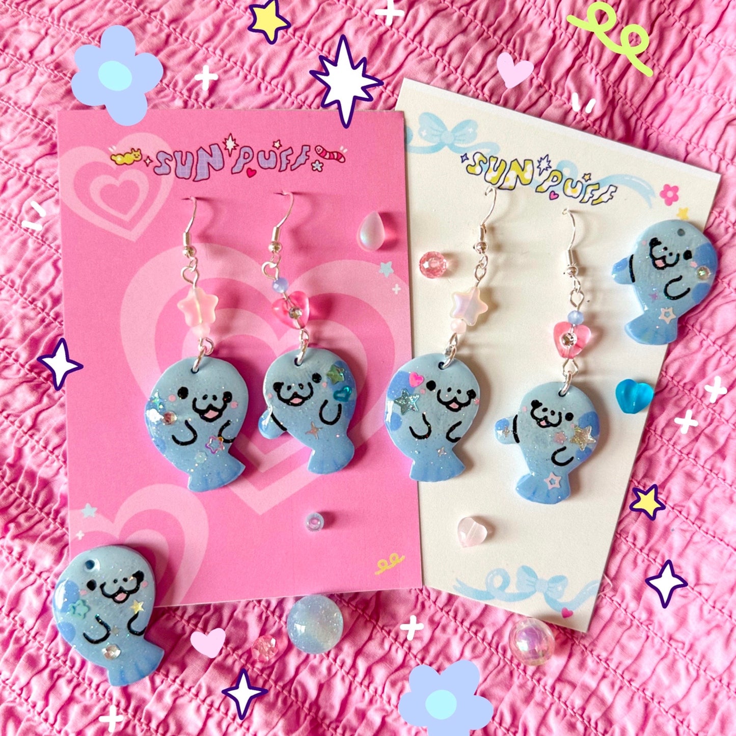 Manatee Earrings