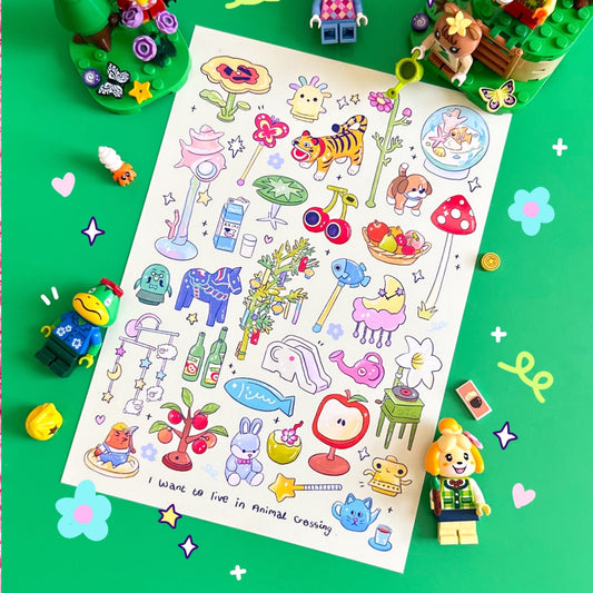 Critter Crossing Print