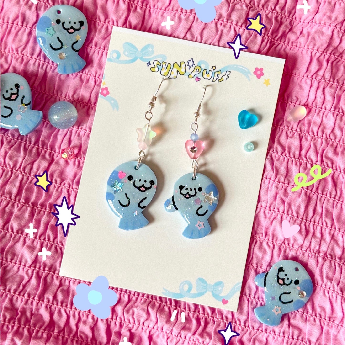 Manatee Earrings