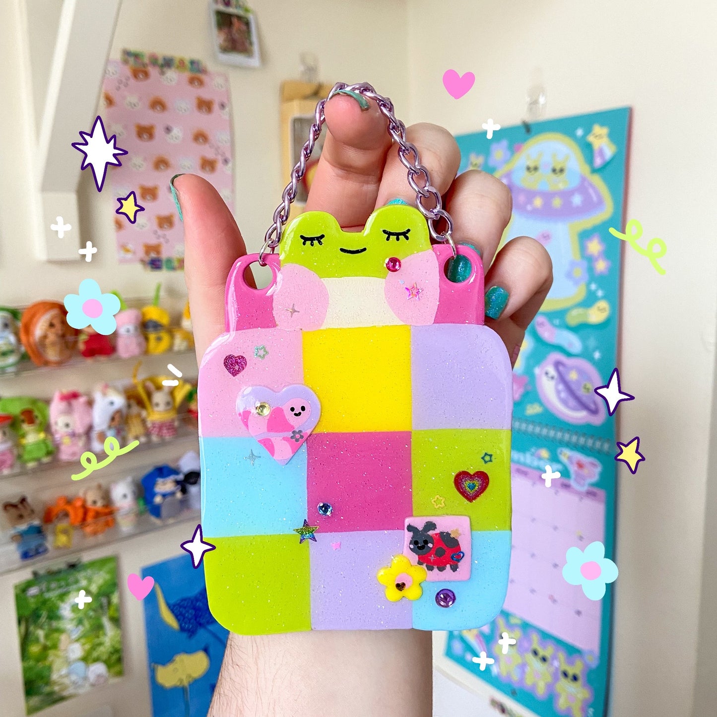 Sleepy Frog Wall Hanging