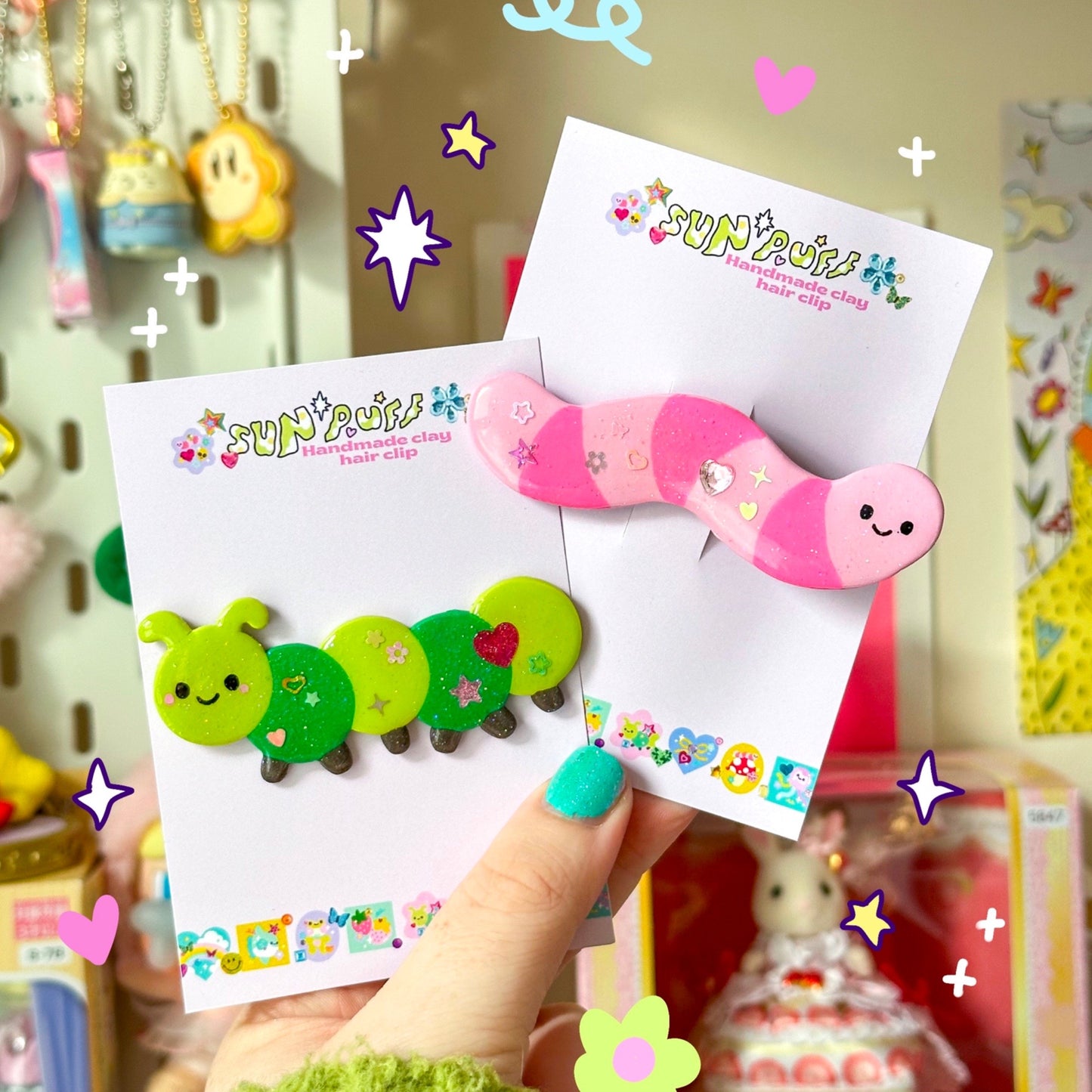 Caterpillar Hairclip