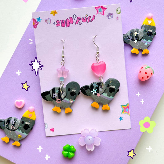 Pretty Pigeon Earrings