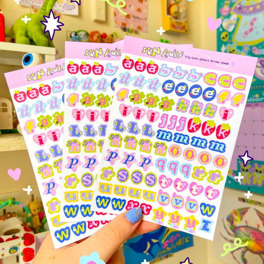 Letter Sticker Sheet