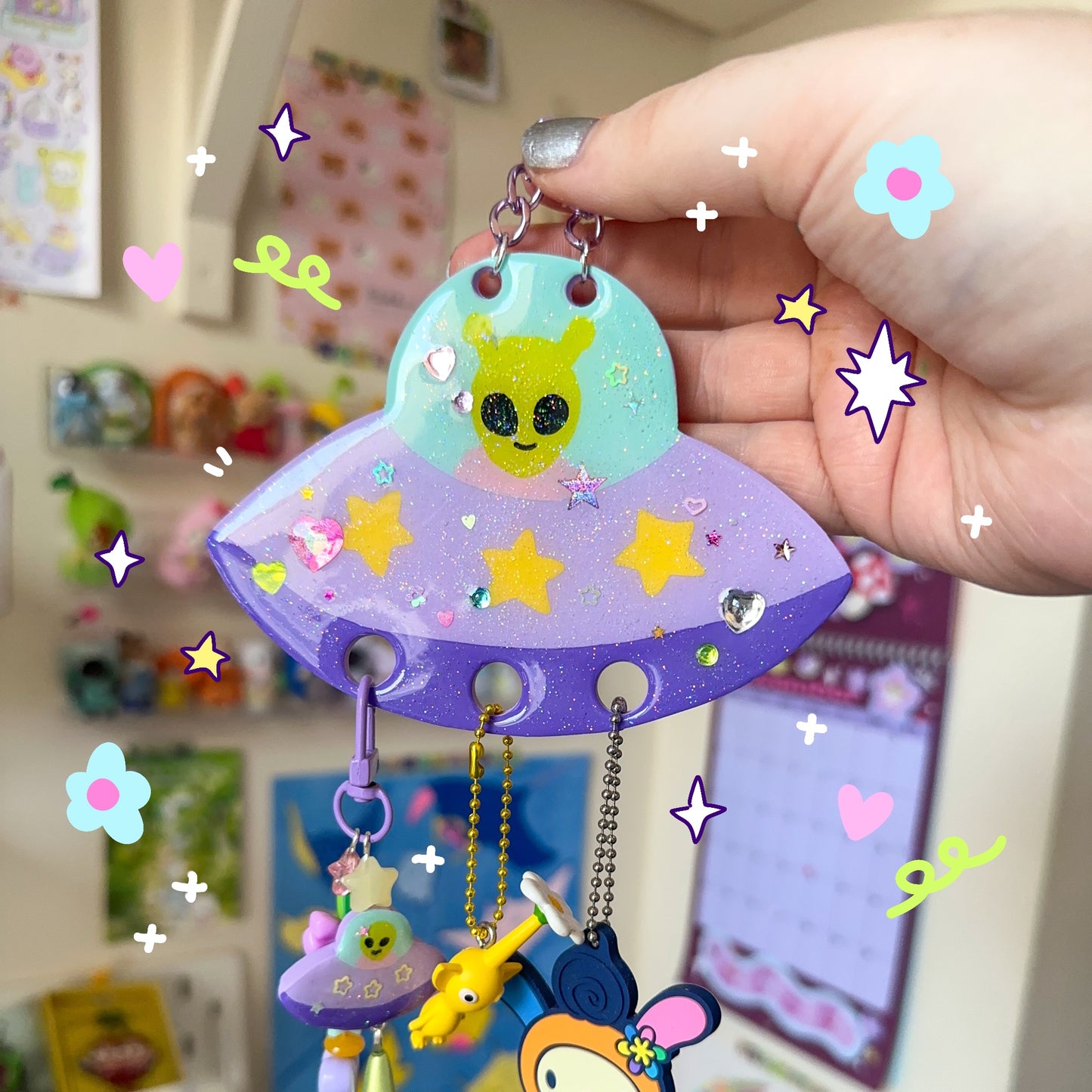 UFO Trinket Wall Hanging