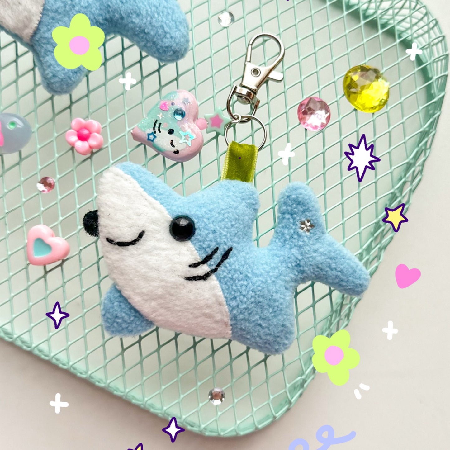 Shark Plushie Keychain