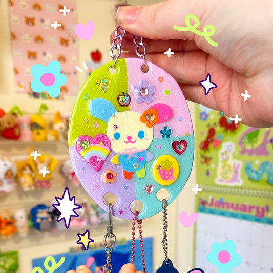 Pastel Rabbit Trinket Wall Hanging