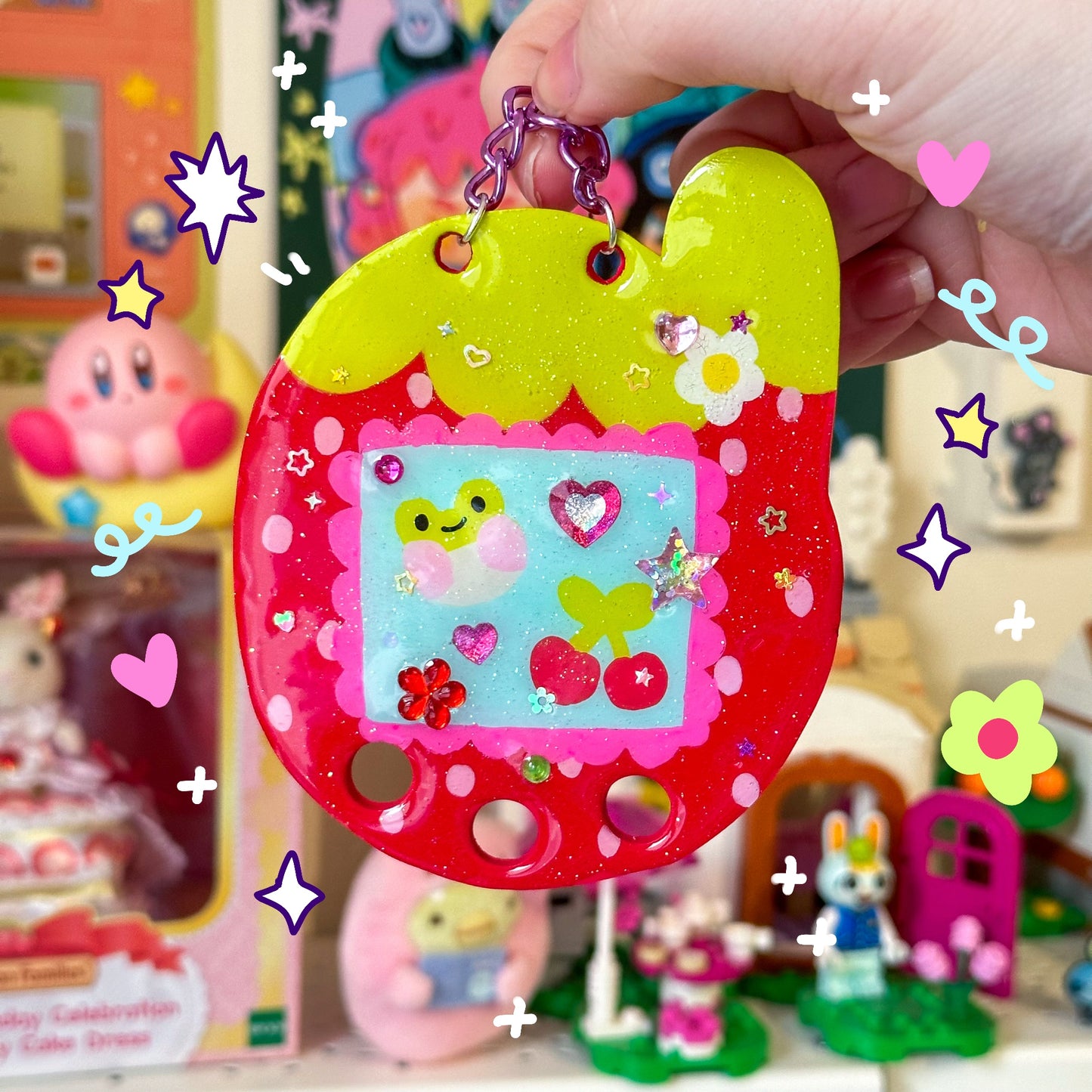 Strawb Tama Trinket Wall Hanging