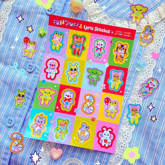 Little Freaks Sticker Sheet