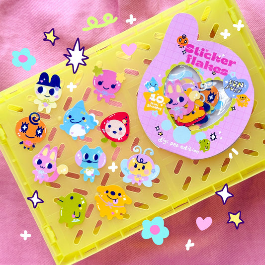 Digi Pet Sticker Flake Pack