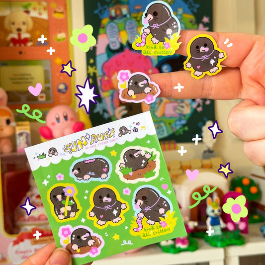 Mister Mole Mini Sticker Sheet