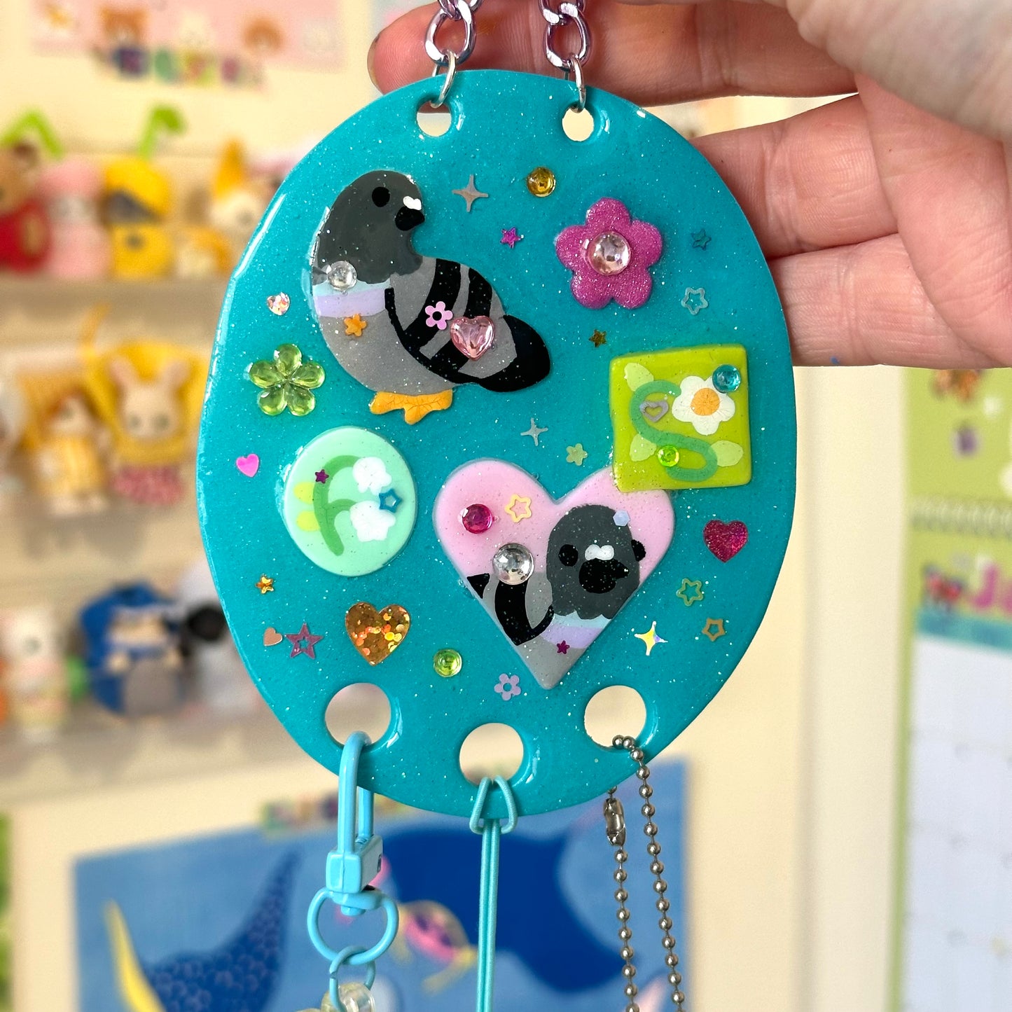 Pigeon Trinket Wall Hanging