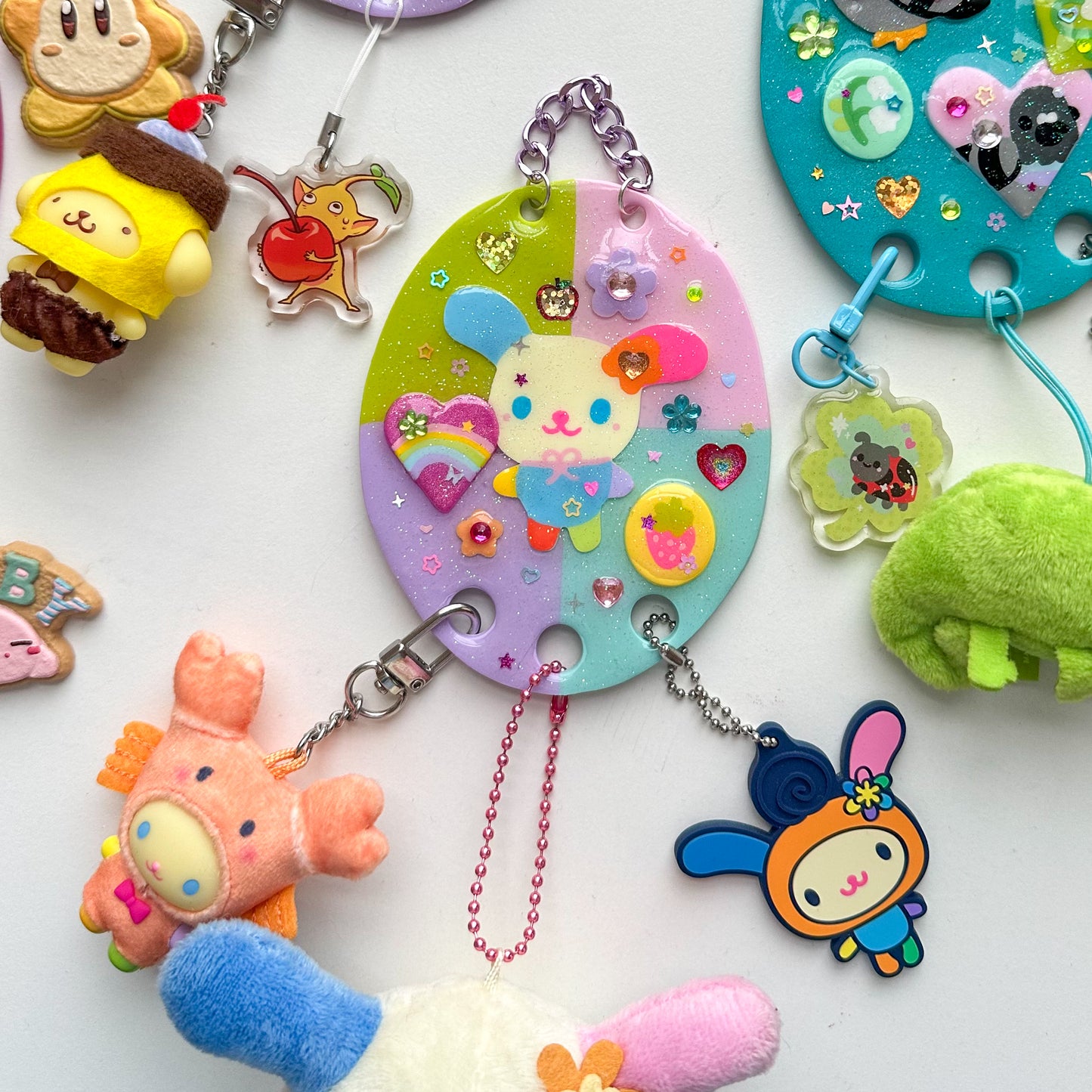 Pastel Rabbit Trinket Wall Hanging