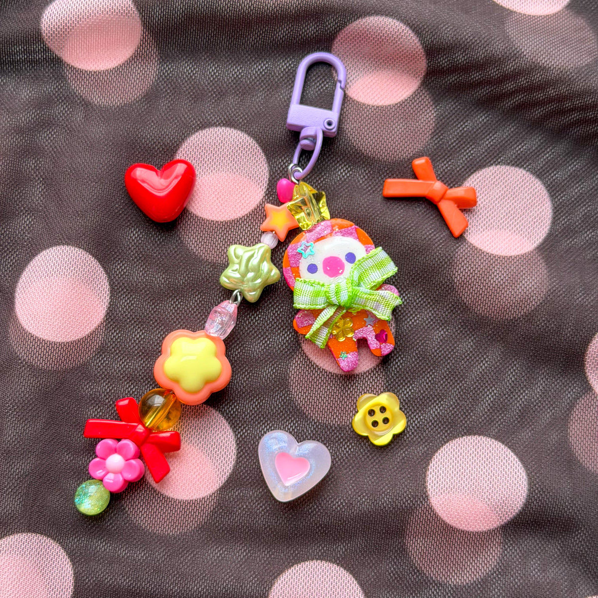 Clown Beaded Keychains