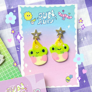 Party Frog Earrings