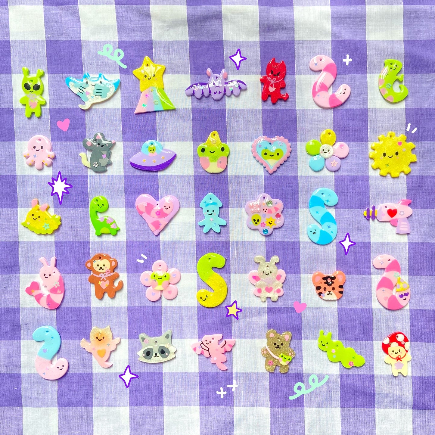 *MADE TO ORDER* Charm Pack of 6