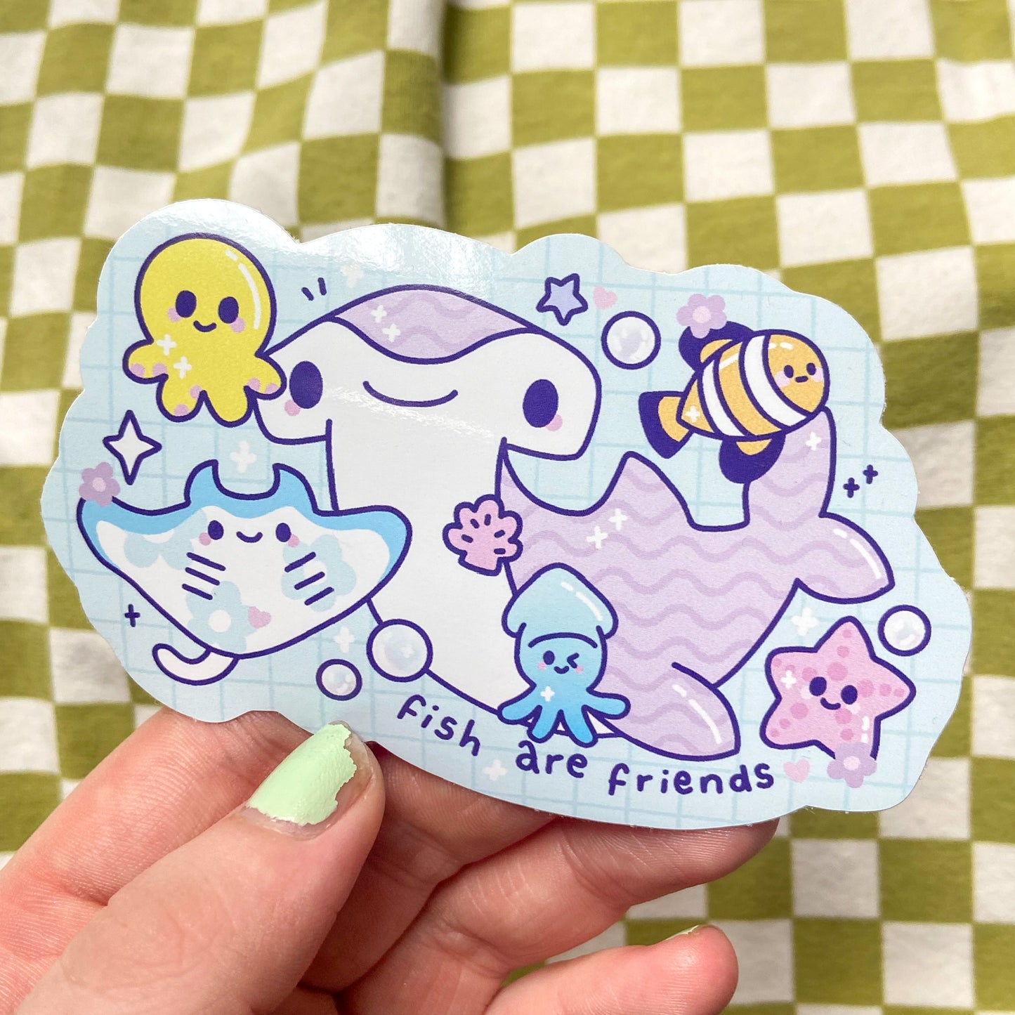 Fish Are Friends Sticker
