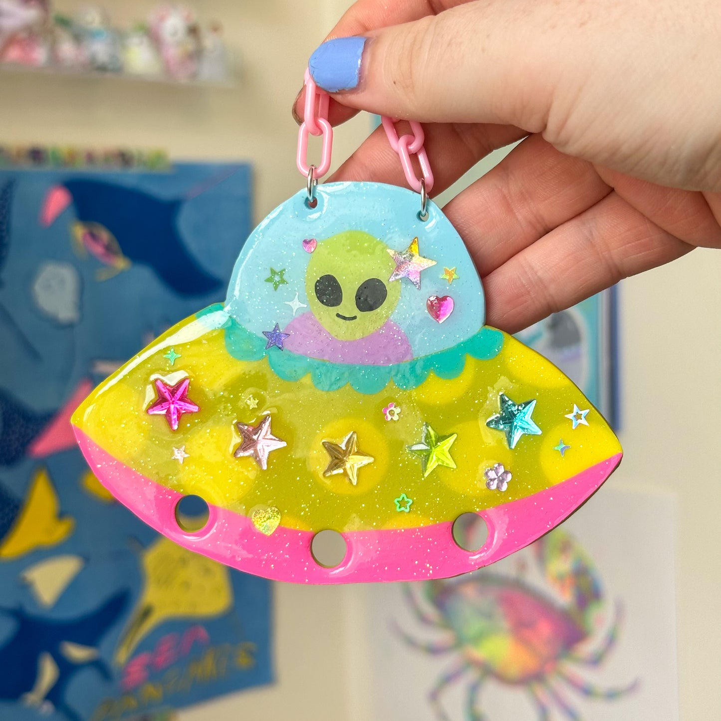 UFO Trinket Wall Hangings