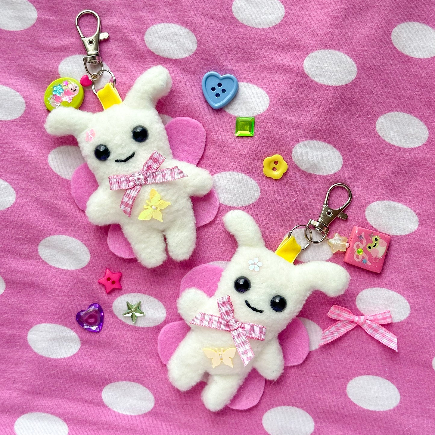 Mini Lovebug Keychain Plushie