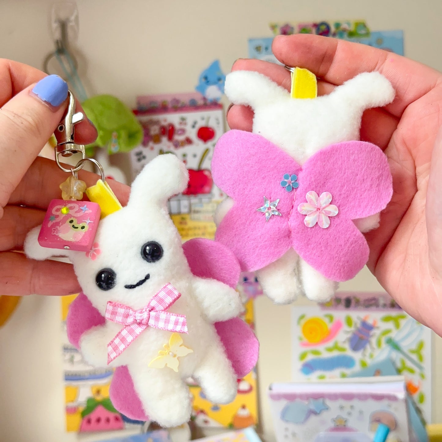 Mini Lovebug Keychain Plushie