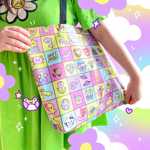 Grid Canvas Tote Bag *PREORDER*